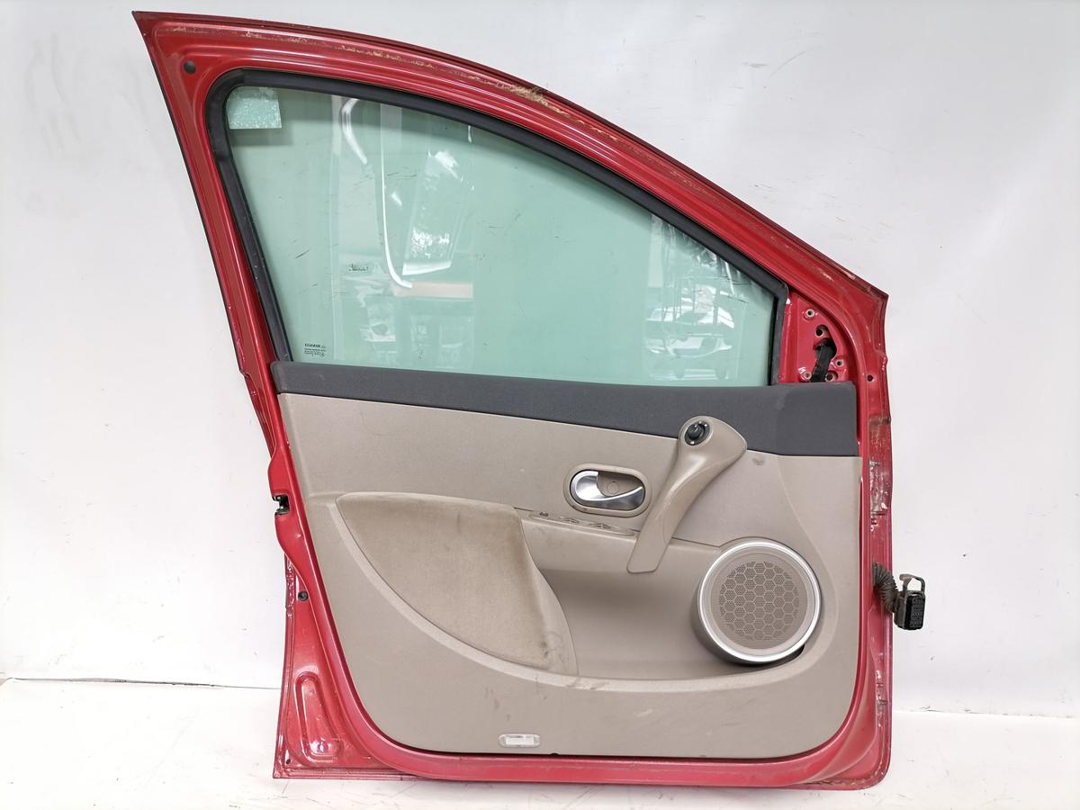 Renault Clio 3 original T&uuml;r vorn links TEB76 red of fire 5-T&uuml;rer Bj.2006